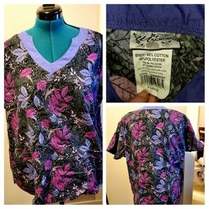 Uniform Advantage Scrub Top Washed Once Never Worn